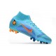 Nike Mercurial Superfly 8 Elite AG Bleu Chlorine Orange Laser Marina