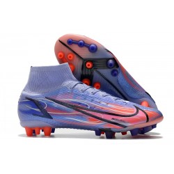 Nike Mercurial Superfly 8 Elite AG Pro Mbappé Chardon Clair Argent Métallique