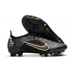 Nike Mercurial Vapor 14 Elite AG-PRO Noir Or Métallique Argent