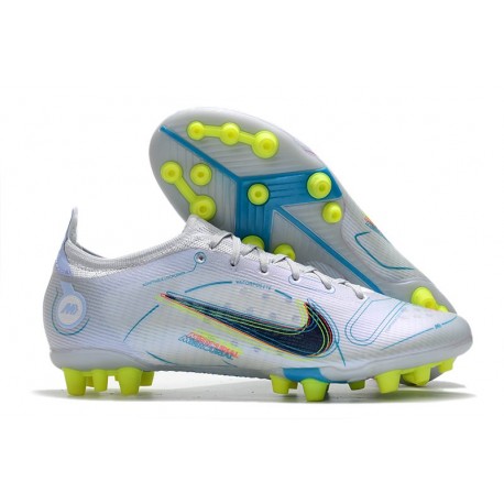 Nike Mercurial Vapor 14 Elite AG-PRO Ballon Gris Bleu Foncé