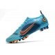 Nike Mercurial Vapor 14 Elite AG-PRO Bleu Chlorine Orange Laser Marina