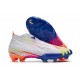 adidas Predator Edge+ FG Blanc Jaune Solaire Bleu Power