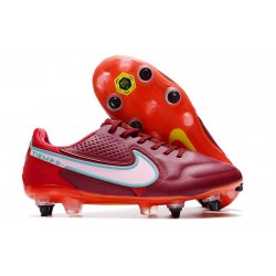 Nike Tiempo Legend 9 Elite SG-Pro Rouge Equipe Blanc Hibiscus Mystique