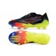 Crampons adidas Copa Sense+ FG Noir Cyan Vif Jaune Solaire Equipe