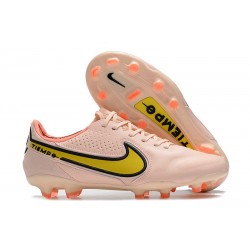 Nike Tiempo Legend IX Elite FG Nouvelles Guava Ice Jaune Strike Sunset Glow