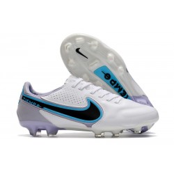 Nike Tiempo Legend IX Elite FG Nouvelles Blanc Noir Bleu