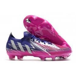 adidas Predator Edge.1 Low Cut FG Violet Equipe Argent Métallique Rose