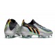 adidas Predator Edge.1 Low Cut FG Argent Métallique Noir Jaune Solaire