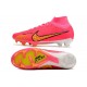 Nike Air Zoom Mercurial Superfly 9 Elite FG Rose Rouge Noir