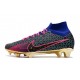 Nike Air Zoom Mercurial Superfly 9 Elite FG Rose Bleu