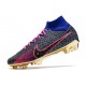 Nike Air Zoom Mercurial Superfly 9 Elite FG Rose Bleu