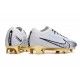 Nike Air Zoom Mercurial Vapor XV Elite FG Blanc Or Noir