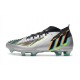 Neuf adidas Predator Edge.1 FG Argent Métallique Noir Jaune Solaire