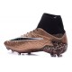 Hommes Chaussures Nike HyperVenom Phantom 2 FG Cannelle Or Noir Blanc