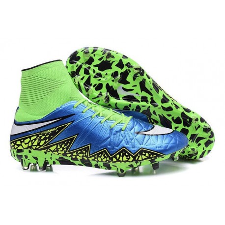 Nouveau Cramons Nike HyperVenom Phantom 2 FG Bleu Lagon Blanc Volt Noir