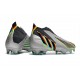 adidas Predator Edge+ FG Crampons Argent Métallique Noi Jaune Solaire