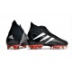 adidas Predator Edge+ FG Crampons Noir Blanc Rouge