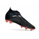 adidas Predator Edge+ FG Crampons Noir Blanc Rouge