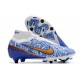 Nike Zoom Mercurial Superfly 9 Elite SG Blanc Bleu