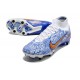Nike Zoom Mercurial Superfly 9 Elite SG Blanc Bleu