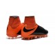Hommes Chaussures Nike HyperVenom Phantom 2 FG Cuir FG Noir Orange Total