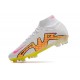 Nike Air Zoom Mercurial Superfly IX Elite FG Blanc Rose Jaune