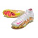 Nike Air Zoom Mercurial Superfly IX Elite FG Blanc Rose Jaune