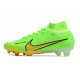 Nike Air Zoom Mercurial Superfly IX Elite FG Vert Jaune