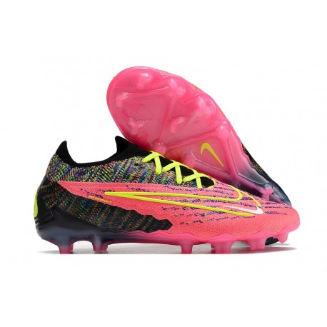 Nike Gripknit Phantom Gx Elite Fg Rose Noir Jaune