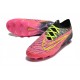 Nike Gripknit Phantom Gx Elite Fg Rose Noir Jaune