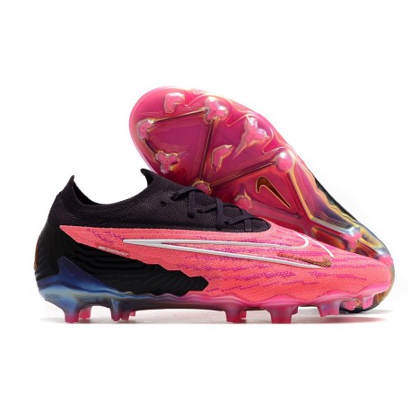 Nike Gripknit Phantom Gx Elite Fg Rose Noir Blanc