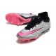 Nike Zoom Mercurial Superfly 9 Elite XXV SG Argent Métallique Hyper Rose Noir