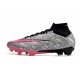 Nike Air Zoom Mercurial Superfly IX Elite XXV FG Argent Métallique Hyper Rose Noir