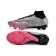 Nike Air Zoom Mercurial Superfly IX Elite XXV FG Argent Métallique Hyper Rose Noir