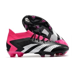 adidas Predator Accuracy.1 FG Noir Blanc Rose Equipe Choc