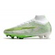 Nike Air Zoom Mercurial Superfly IX Elite FG Blanc Vert