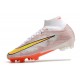 Nike Air Zoom Mercurial Superfly IX Elite FG Blanc Or