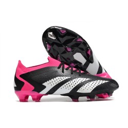 adidas Predator Accuracy.1 Low FG Noir Blanc Rose Equipe Choc