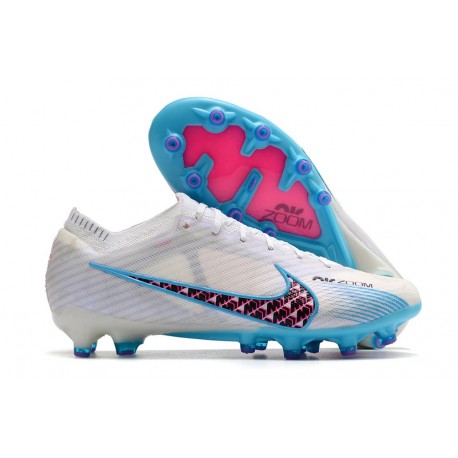 Nike Zoom Mercurial Vapor 15 Elite AG Blanc Bleu