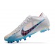 Nike Zoom Mercurial Vapor 15 Elite AG Blanc Bleu