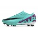 Nike Air Zoom Mercurial Vapor 15 Elite FG Cyan Violet Noir