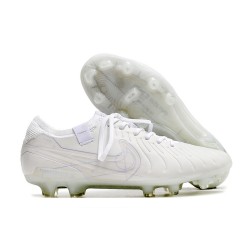 Chaussure Nike Tiempo Legend 10 Elite FG Blanc