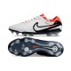 Chaussure Nike Tiempo Legend 10 Elite FG Blanc Noir Pourpre