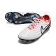 Chaussure Nike Tiempo Legend 10 Elite FG Blanc Noir Pourpre