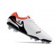 Chaussure Nike Tiempo Legend 10 Elite FG Blanc Noir Pourpre