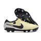 Chaussure Nike Tiempo Legend 10 Elite FG Beige Noir