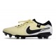 Chaussure Nike Tiempo Legend 10 Elite FG Beige Noir