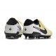 Chaussure Nike Tiempo Legend 10 Elite FG Beige Noir