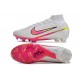 Nike Air Zoom Mercurial Superfly 9 Elite FG Blanc Rose