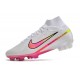 Nike Air Zoom Mercurial Superfly 9 Elite FG Blanc Rose